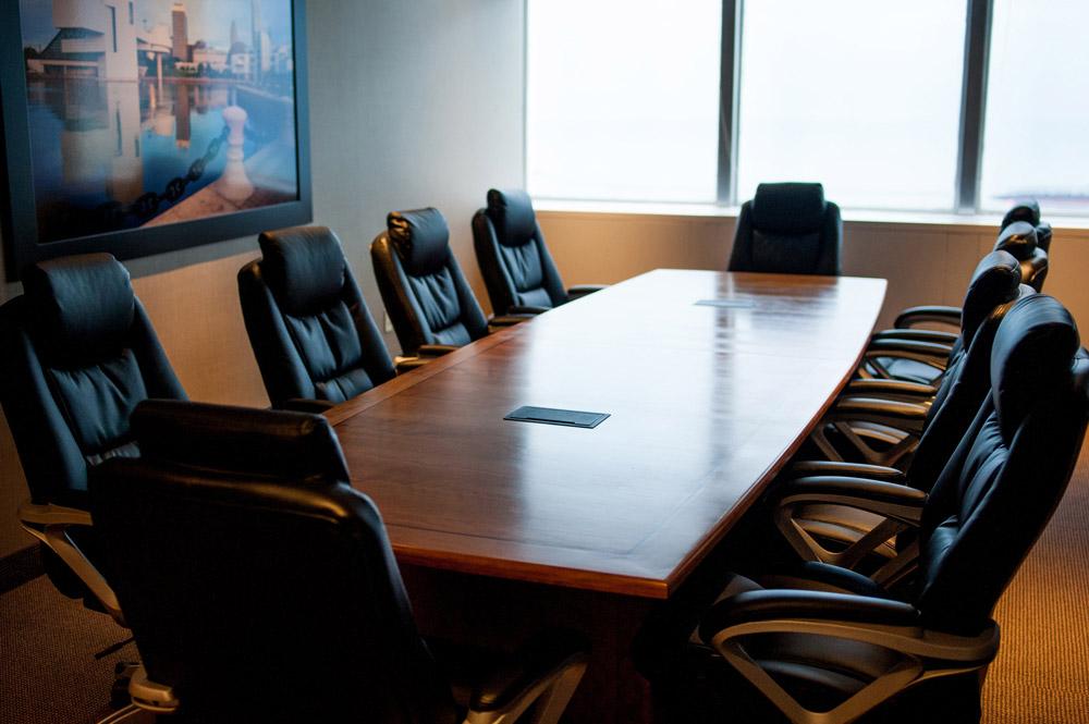 Lake West Conference Room at Law Offices of Cleveland — deposition suite on Public Square